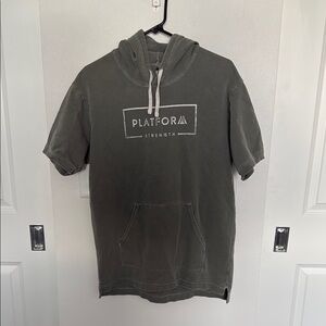 Platform Strength Gray Hoodie